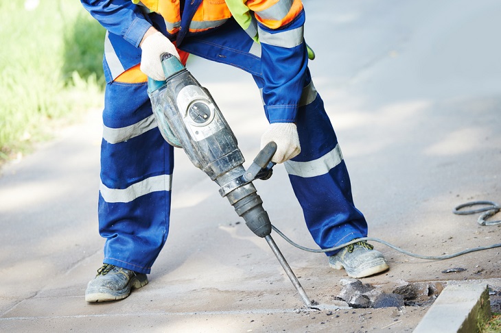 Man with drill